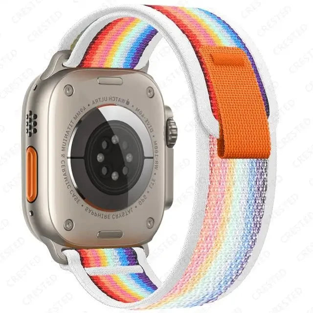 Trail Loop Strap for Apple Watch – Adjustable Band for 49mm 45mm 44mm 42mm 41mm 40mm, Compatible with Series 9 8 7 6 SE 5 4 3