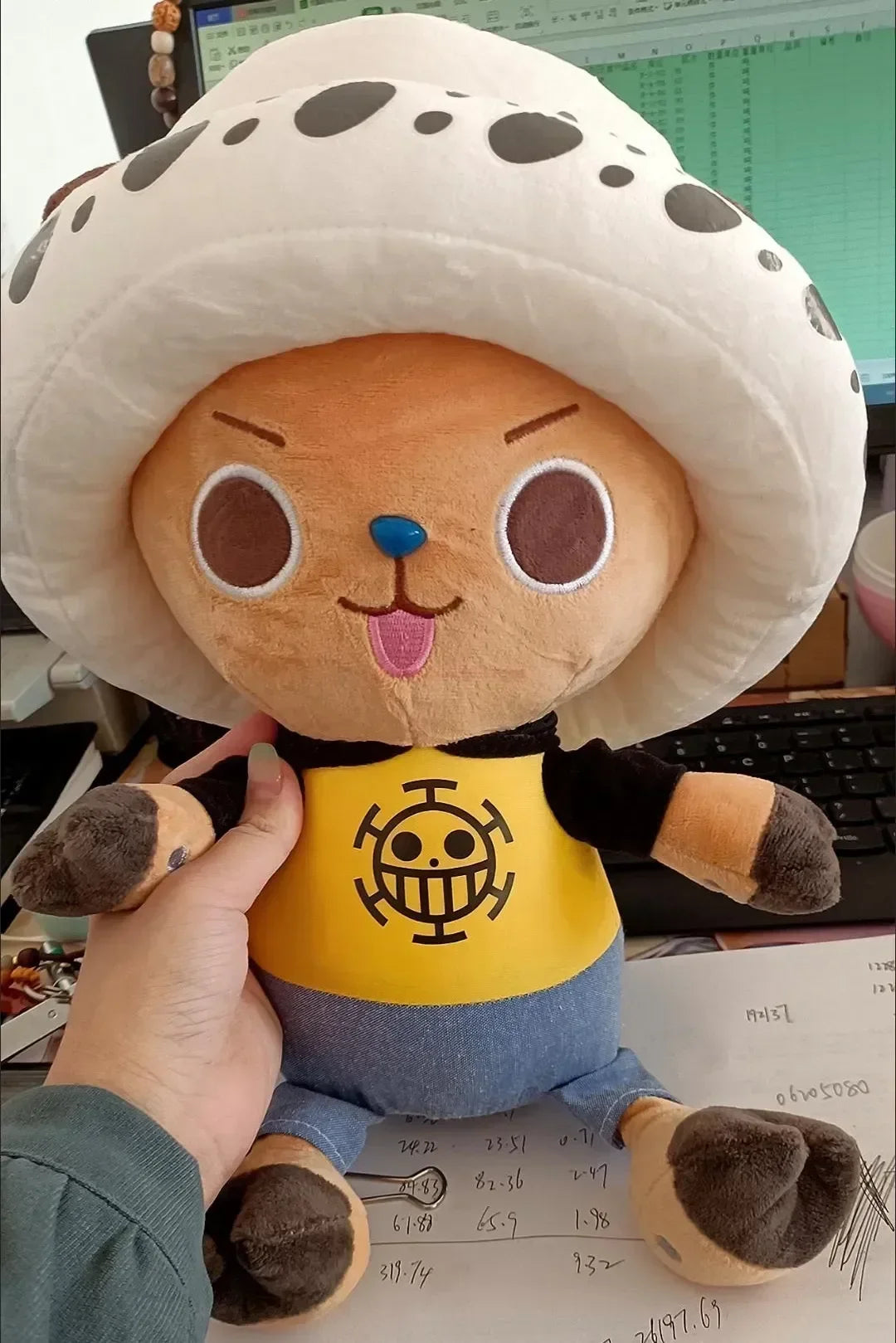 35-70cm One Piece Tony Tony Chopper Plush Doll – Soft Anime Figure, Bedroom Decoration, Sleeping Pillow & Kids Xmas Gift Toy