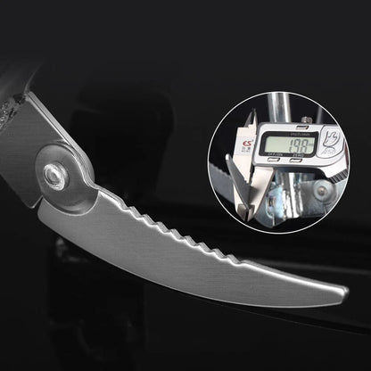 Foldable 4-Claw Anchor Sickle: Efficient Water Grass Cutter for Fishing & Aquatic Plant Maintenance - Essential Tackle Supply