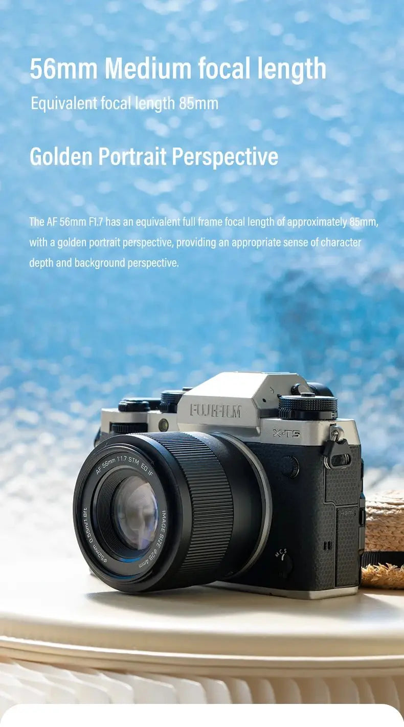 Viltrox 56mm F1.7 Auto Focus APS-C Lens – For Fuji X, Nikon Z, Sony E Mount Mirrorless Cameras