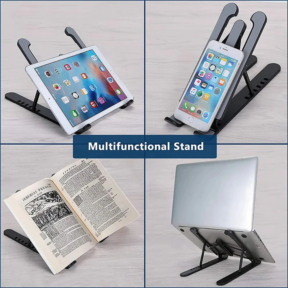 Foldable Adjustable Laptop Stand – Portable Ergonomic Notebook Holder for MacBook Air/Pro & Universal Laptops