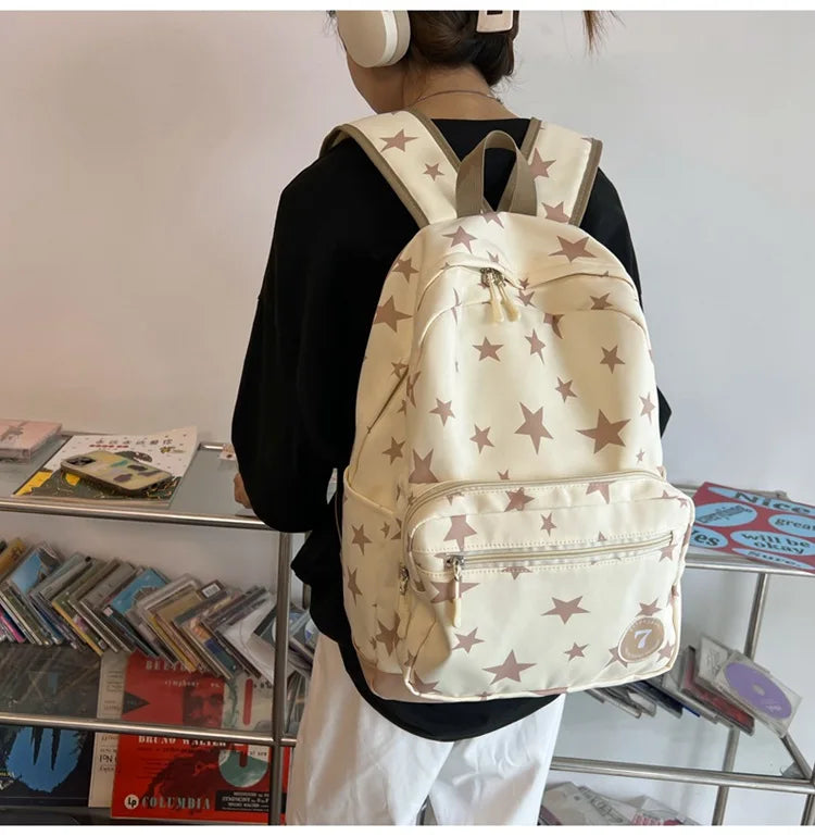 Star Laptop Backpack 17 Inch | Cute Travel & College Bag for Women, Men, Students, Back to School Bookbag