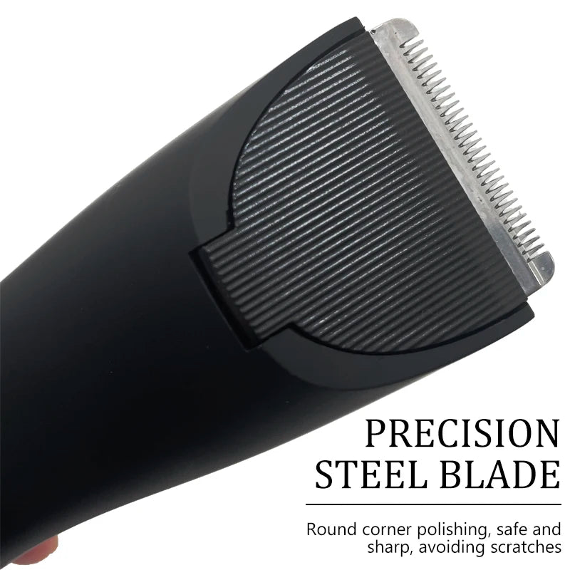 Men’s Body Hair Trimmer – Waterproof Electric Razor with Replaceable Ceramic Blade for Groin & Pubic Grooming