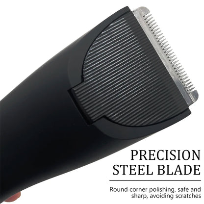Men’s Body Hair Trimmer – Waterproof Electric Razor with Replaceable Ceramic Blade for Groin & Pubic Grooming
