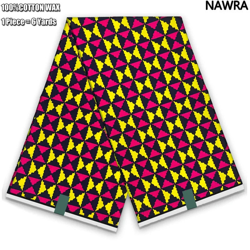 2026 African Real Wax Print Fabric - 100% Cotton Ghana Style Soft Ankara Pagne