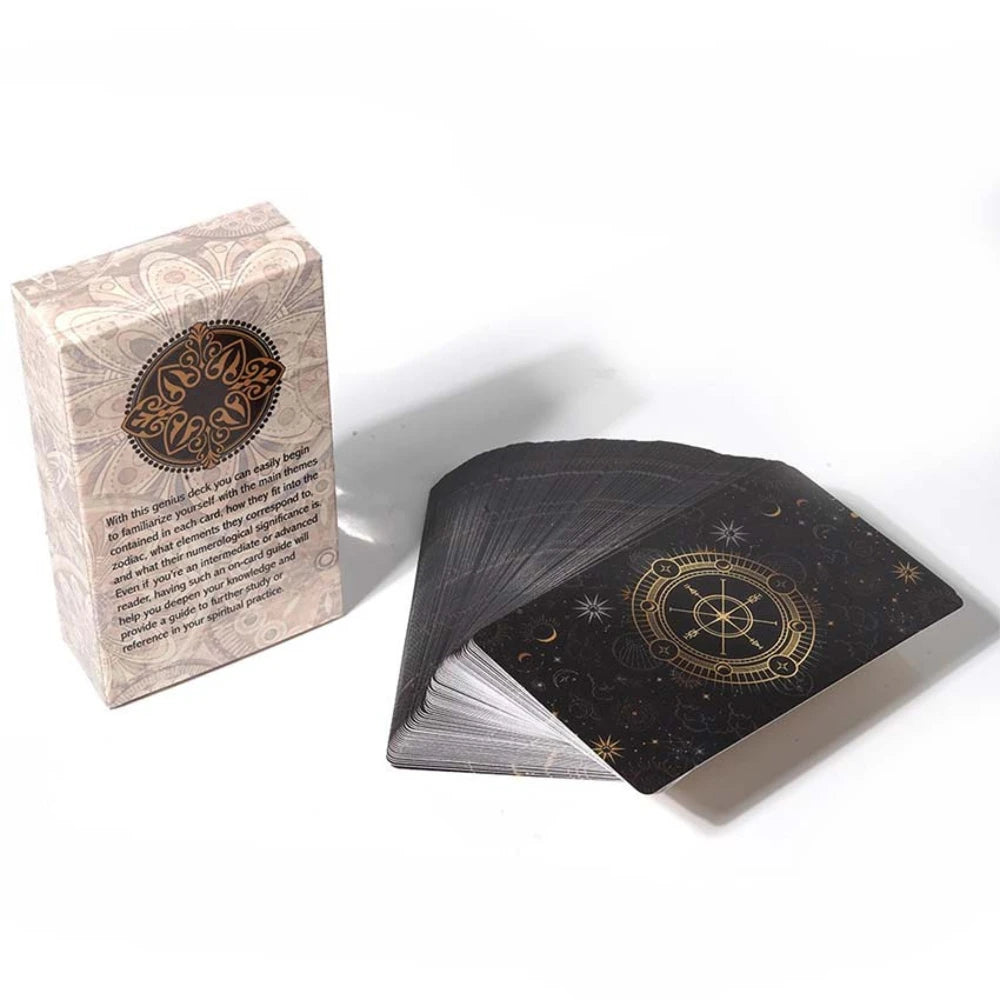 2026 Retro Tarot Card Deck with Guidebook - Beginner-Friendly Fortune Telling and Divination Gift Set