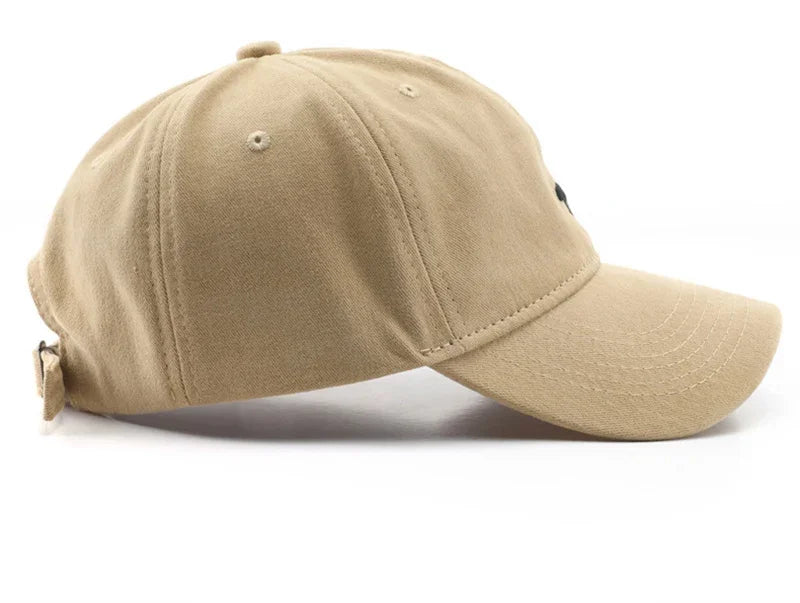 Spring Summer Polar Bear Embroidery Baseball Cap – Unisex Cotton Snapback Sun Hat