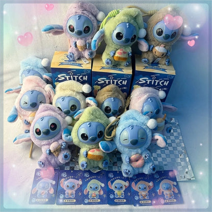 Stitch "Eat Something Before Sleep" Series Vinyl Blind Box – Cute Plush Doll Pendant Ornament, Kawaii Surprise Toy Gift