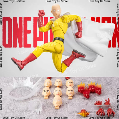 KAIYODO Revoltech ONE PUNCH-MAN Saitama Action Figure – PVC Anime Statue, Collectible Decor & Gift
