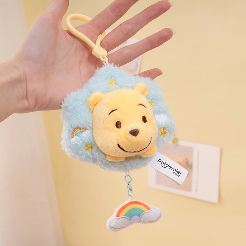 Disney Winnie the Pooh Piglet Plush Keychain — Cute Cartoon Doll Backpack Pendant | Kids Birthday Gift