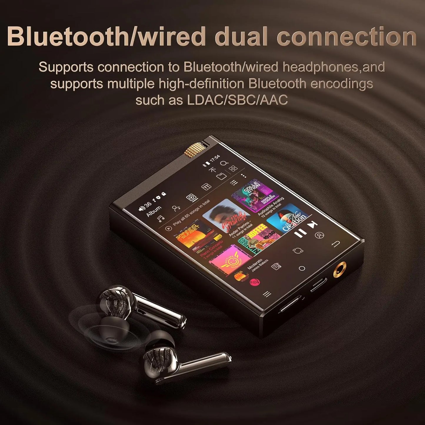 Oilsky Hi-Fi MP3 Player - Lossless DSD High Resolution Audio Player with Bluetooth, WiFi & Expandable Storage