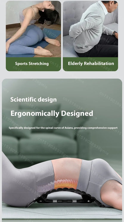 12-Magnet Lumbar Back Stretcher – Vertebrae Relaxer for Humpback Correction, Pain Relief, and Posture Shaping