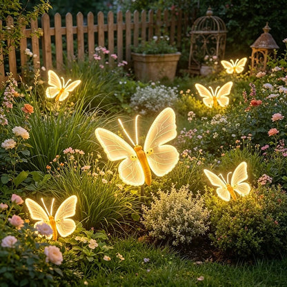 Giant LED Butterfly Decoration - Moving Simulated Insect Light for Outdoor Parties & Holidays