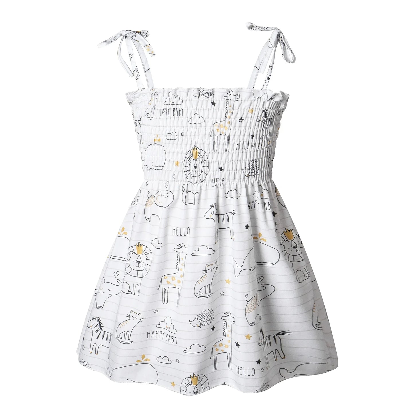 Summer Girls Princess Beach Dress – Strapless Floral Sleeveless Party & Casual Toddler Dress for Ages 1-6 Years