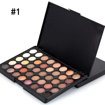 40/74/78 Color Glitter Eyeshadow Palette - Matte Waterproof Long-Lasting Makeup Kit for Women