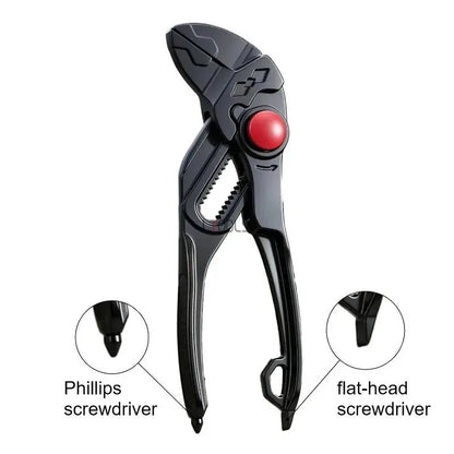 4-Inch Adjustable Water Pump Pliers - Heavy-Duty High-Hardness Multifunctional Pipe Repair Hand Tool