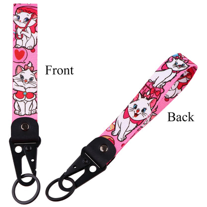 Mickey Mouse & Marie Cat Keychain – Eagle Beak Key Holder for Cars, Motorcycles & Backpacks