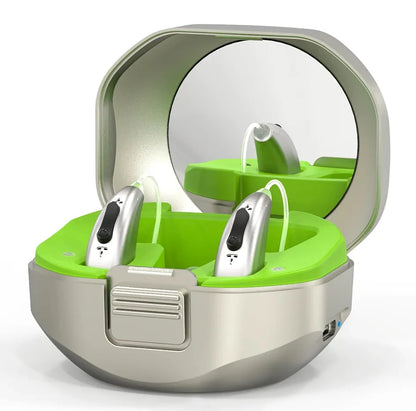 2024 Bluetooth Hearing Aid – ELHearing Rechargeable Mini Device with Programmable Digital Features & Portable Charging Case