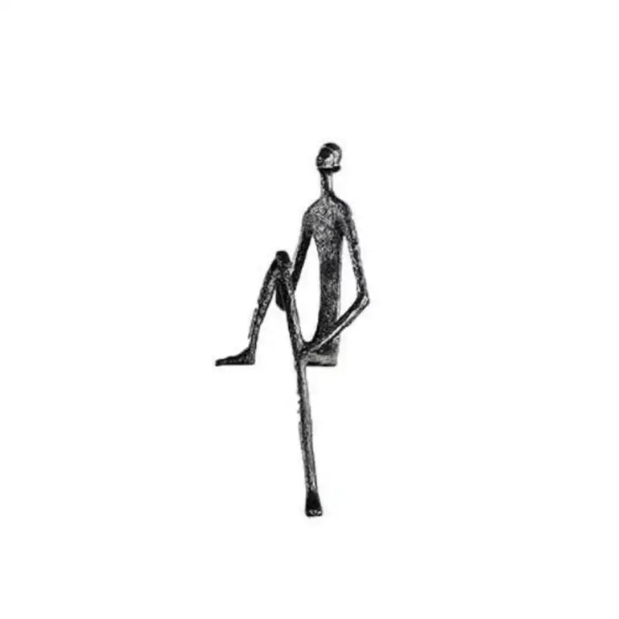 Abstract Human Body Metal Sculpture - Modern Desktop Ornament & Home Decor
