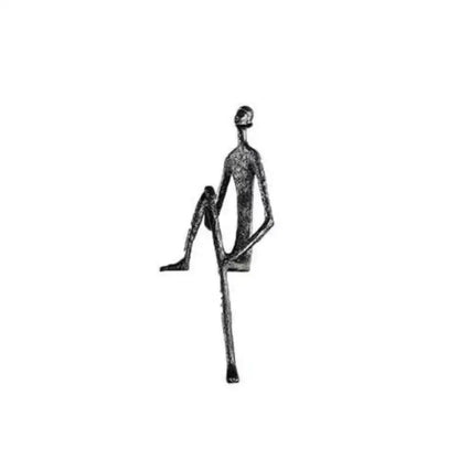 Abstract Human Body Metal Sculpture - Modern Desktop Ornament & Home Decor