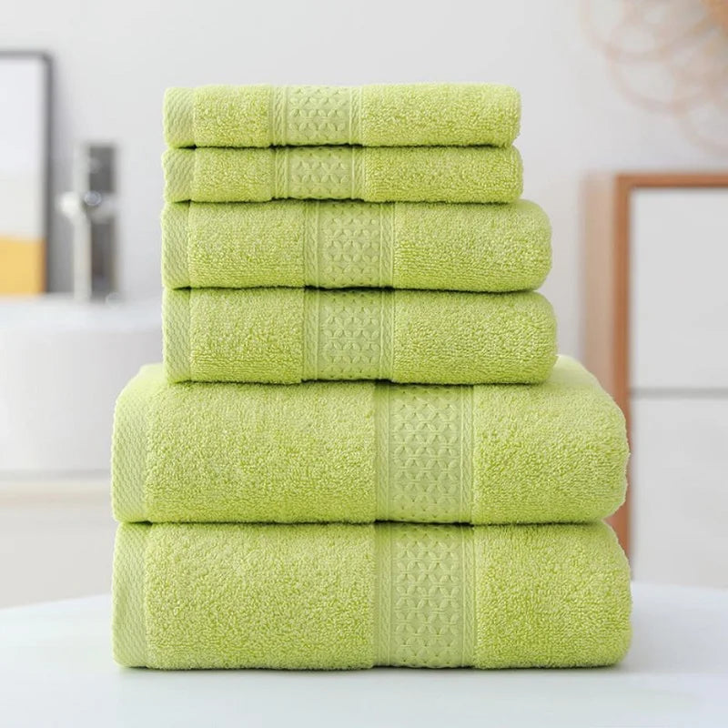 3pcs Luxurious Cotton Towel Set – Ultra Soft, Highly Absorbent Bath, Hand & Washcloth Towels for Home Bathroom