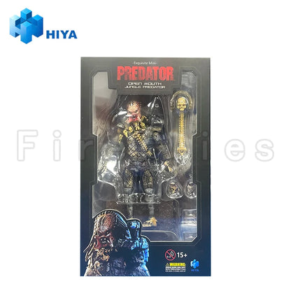 1/18 HIYA Mini Action Figure – Exquisite PREDATOR Open Mouth Jungle Anime Collectible Model Toy