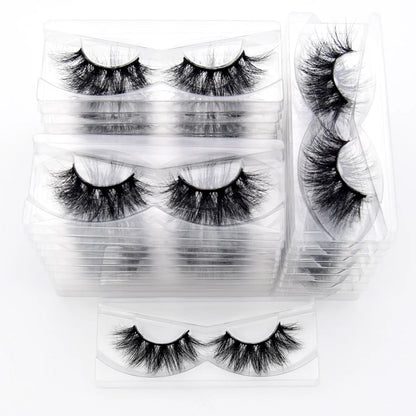 Visofree 3D Mink Eyelashes – 30/40/100 Pairs Handmade Full Strip Lashes with Tray, Cruelty-Free False Lashes for Makeup