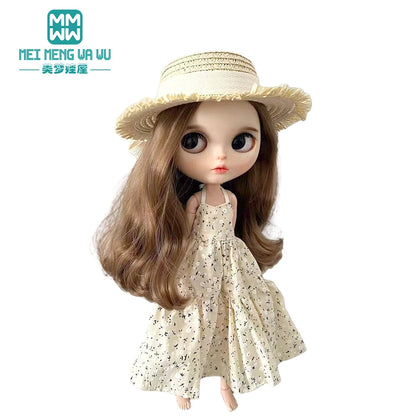 Doll Clothes Set — Fashion Polka Dot Shirts, Sundresses & Sweatshirts for Blythe, Azone, OB22, OB24 Doll Accessories