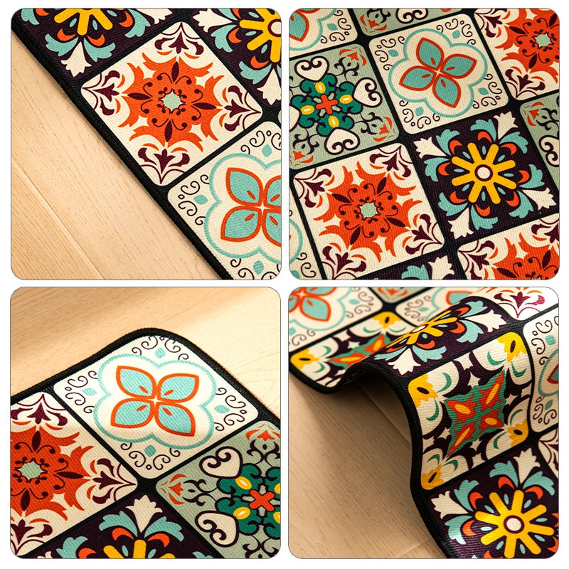 Absorbent Non-Slip Kitchen Mat – Printed Area Rug for Hallway, Living Room, Bedroom & Entrance