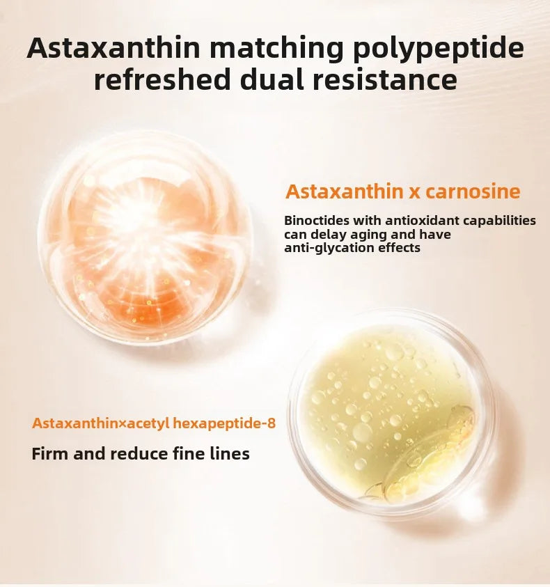 Astaxanthin Anti-Aging Facial Ampoules 28pcs – Dark Spot Removal, Pore Minimizing, Moisturizing & Fine Line Fade Serum Set