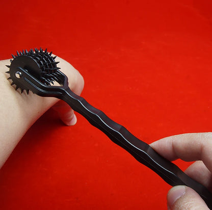 BDSM Wartenberg Pinwheel — Spiky Wheel Tickler for Sensory Nerve Play, Medical Play, Adult Sex Toys for Couples