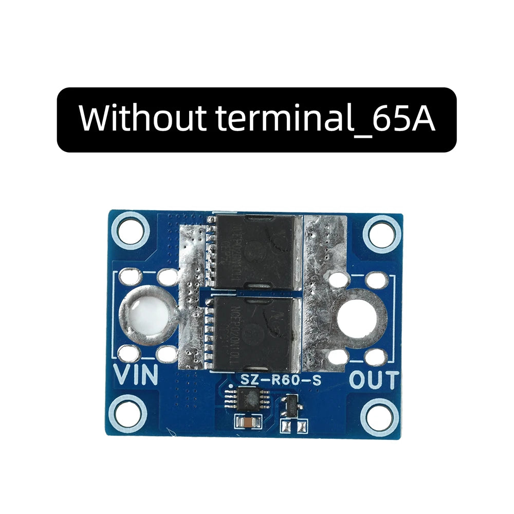 Ideal Diode Module 40A 65A 100A - No-Ground Anti-Reverse Current & Backfeed Protection for Solar and Battery Power Systems