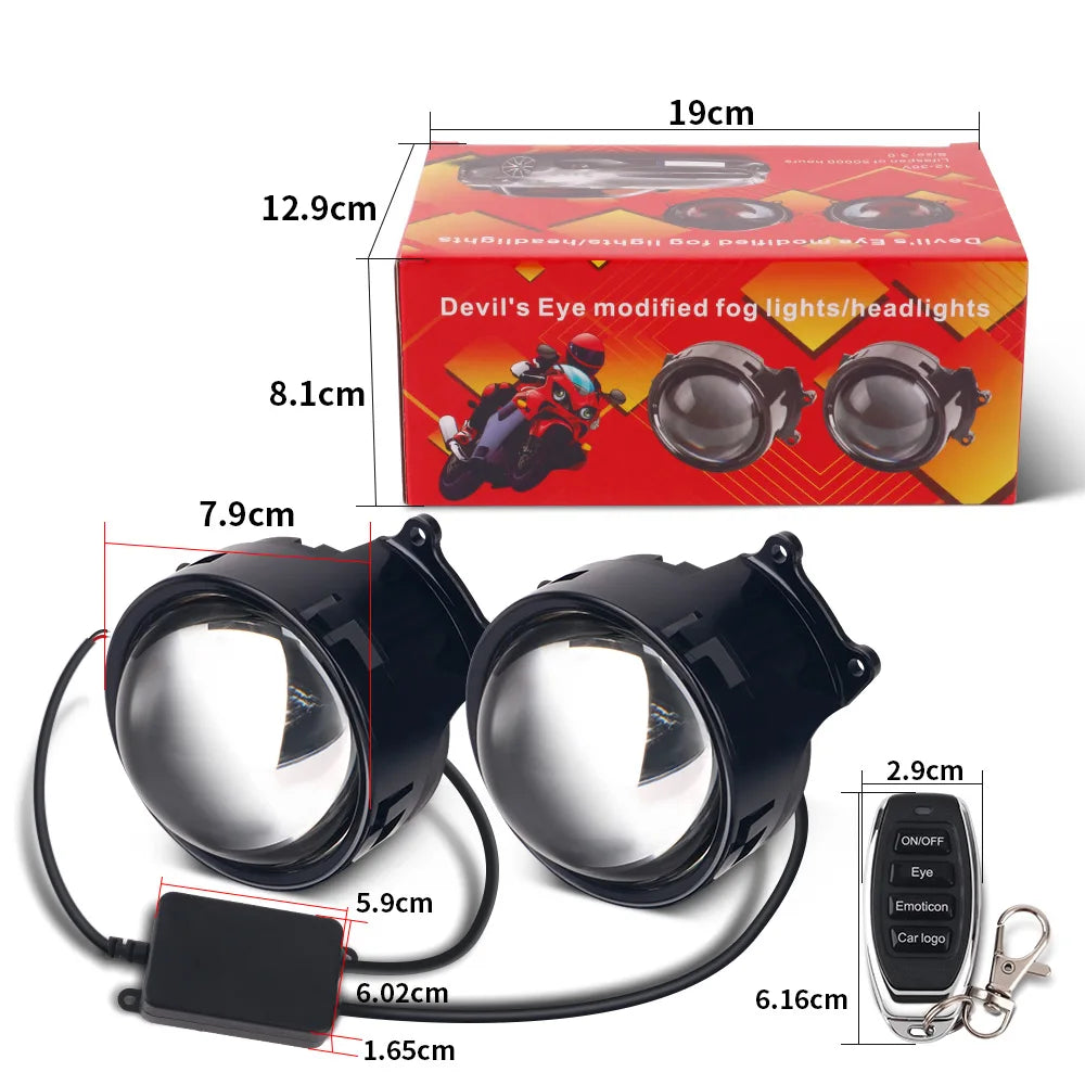 Dynamic LED Car Headlights - Devil Eye Eagle Eye Styling Lights for Car Decoration & Custom Accessories