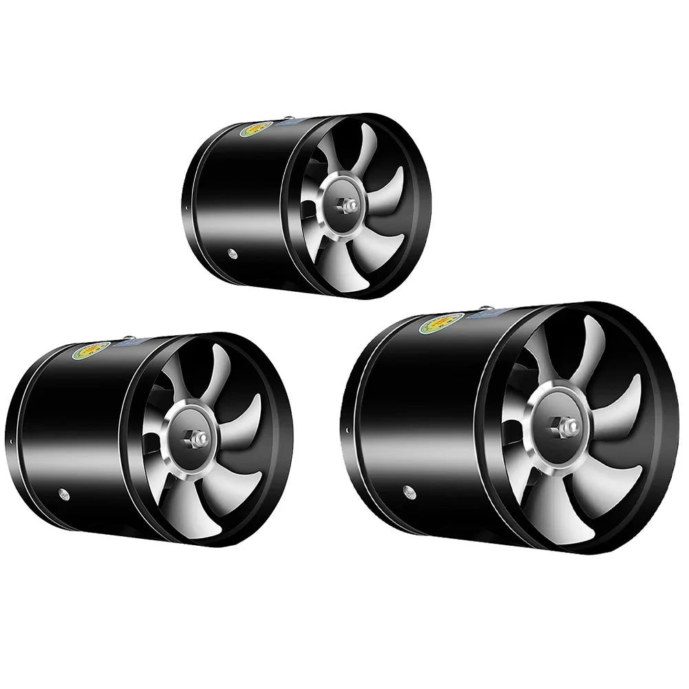 4/6/8 Inch Metal Pipe Air Ventilator – Low Noise Bathroom & Kitchen Exhaust Duct Fan