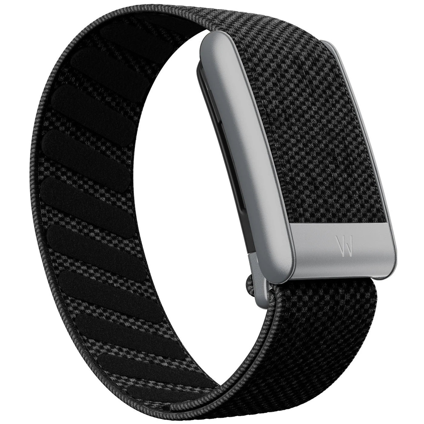 Whoop 5.0 Compatible Nylon Wristband - Black, Silver & Gold Woven Elastic Sports Replacement Strap