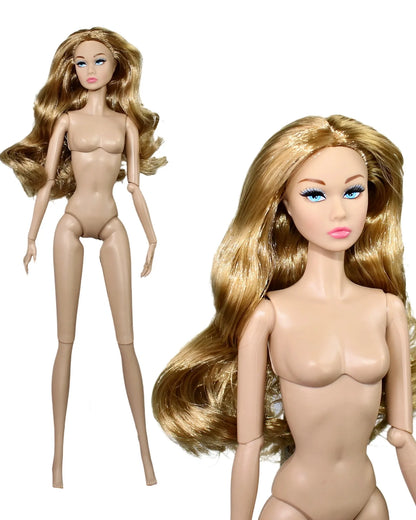 32cm Supermodel BJD Doll — Nude Fashion Princess with 12 Movable Joints, 1/6 Dress-Up Toy Limited Edition Gift