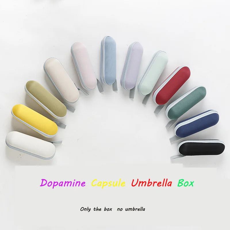 Mini Capsule Umbrella – Portable Sun & Rain Protection, UV Coating, 6 Reinforced Ribs, Compact Travel Outdoor Umbrella