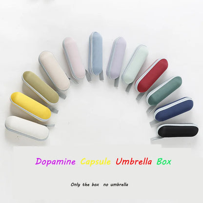 Mini Capsule Umbrella – Portable Sun & Rain Protection, UV Coating, 6 Reinforced Ribs, Compact Travel Outdoor Umbrella