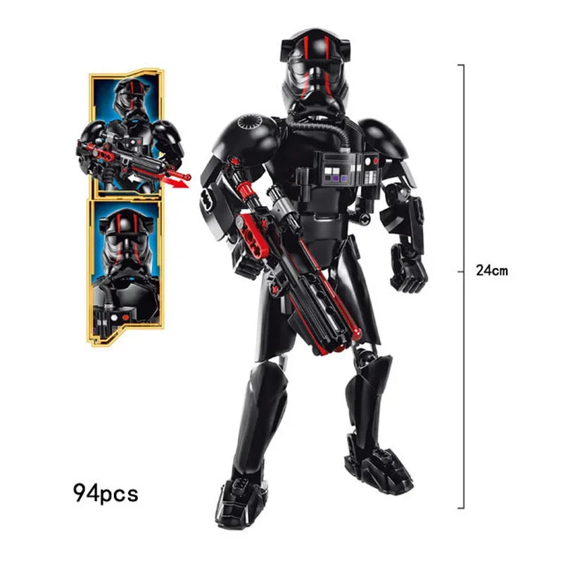 Space Wars Buildable Action Figures — Kylo Ren, Chewbacca, Boba Fett, Jango Fett & General Grievous Toys for Kids (KSZ605/617/326)