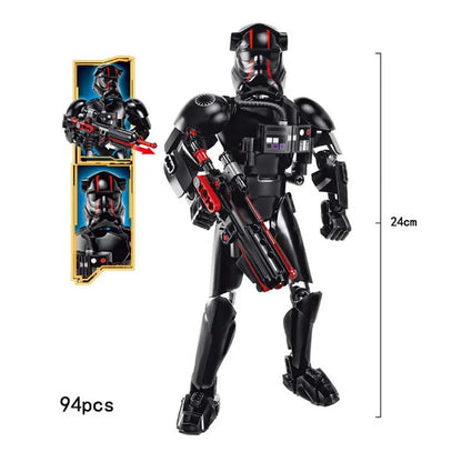 Space Wars Buildable Action Figures — Kylo Ren, Chewbacca, Boba Fett, Jango Fett & General Grievous Toys for Kids (KSZ605/617/326)