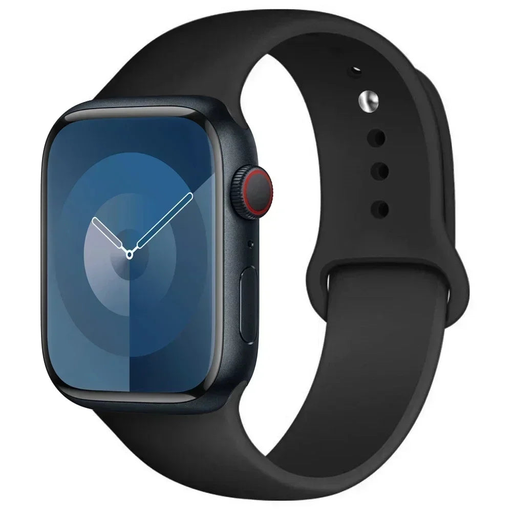 Silicone Sport Band for Apple Watch — Fits Ultra 2/3 & Series 11–SE (40–49mm)