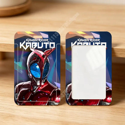 K-Kamen Masked Rider-S Card Holder - Clear Transparent ID, Employee & Visitor Badge Case