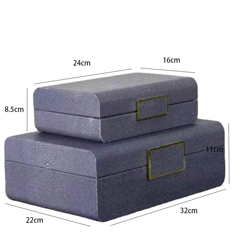 Luxury Wooden Jewelry Box - Double Leather Finish Multi-Functional Jewelry Organizer & Storage Case