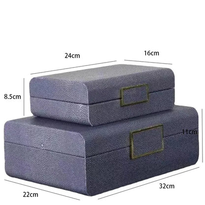 Luxury Wooden Jewelry Box - Double Leather Finish Multi-Functional Jewelry Organizer & Storage Case