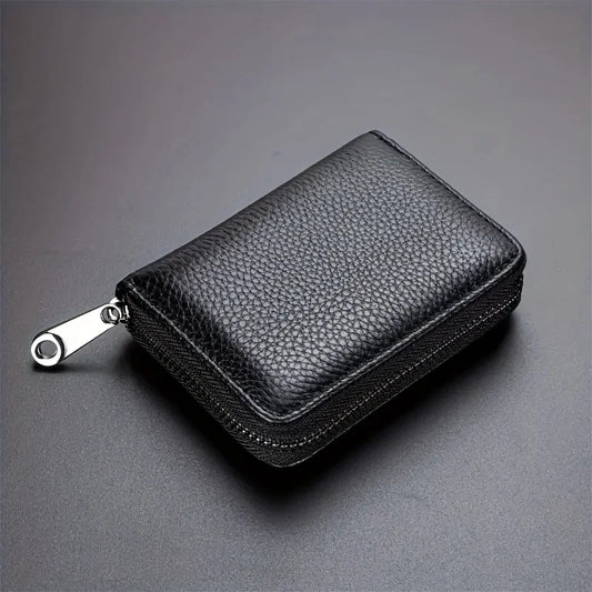 Mini Minimalist Multi-Card Wallet – RFID Blocking Zipper Coin Purse & Credit Card Holder for Men & Women