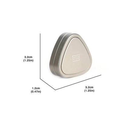 Rice Ball Stainless Steel Fidget Slider - Finger Push Spin Coin EDC Toy for Adults & Kids