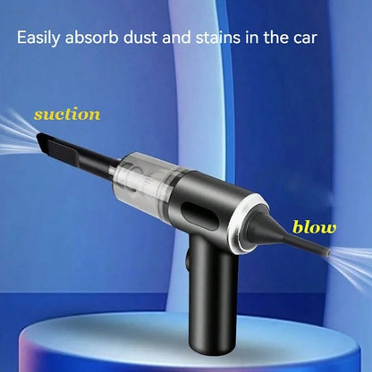3-in-1 Portable Car & Home Vacuum Cleaner – Suction, Blowing, and USB Rechargeable
