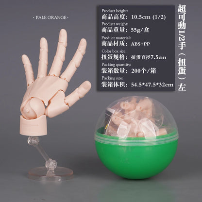 1/2 Palm Mini Articulated Action Figure – Movable Joint Anime Character Model for Artist Reference