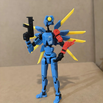 3D Printed Ultrakill V1 Anime Action Figure – Multi-Joint Shapeshift Robot Toy for Collectors