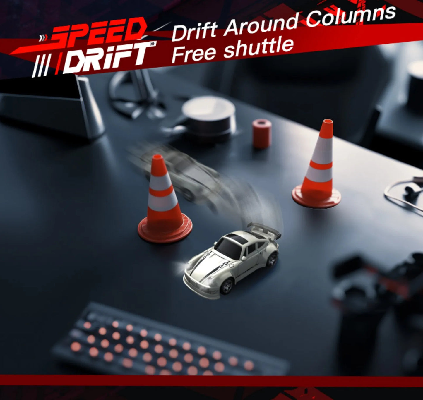 KF20 1:64 RC Drift Car — 2.4G High-Speed 4-Wheel Mini Remote Control Racing Toy for Kids